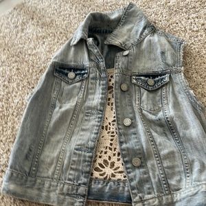 Aeropostale light Denim jean Vest